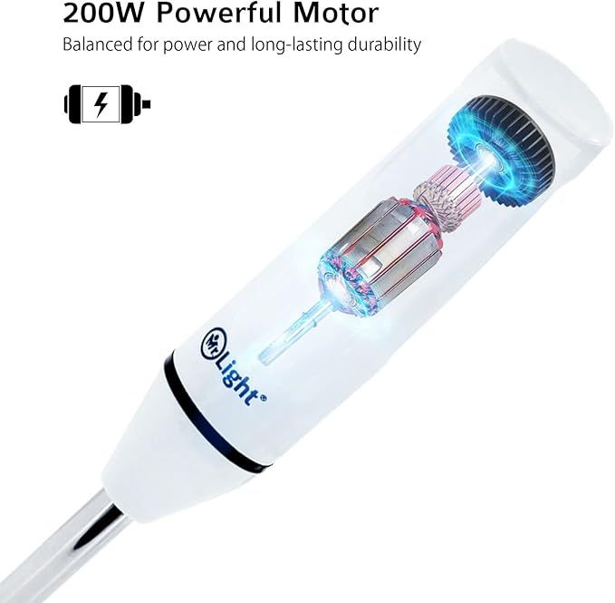 Hand blender used directly in a cooking pot