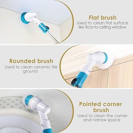 Extendable handle reaching a shower floor