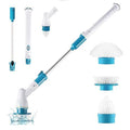 Electric Spin Scrubber — Cordless Cleaning Brush with 3 Heads & Long Handle