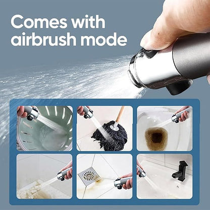 Three spray modes on the shower head