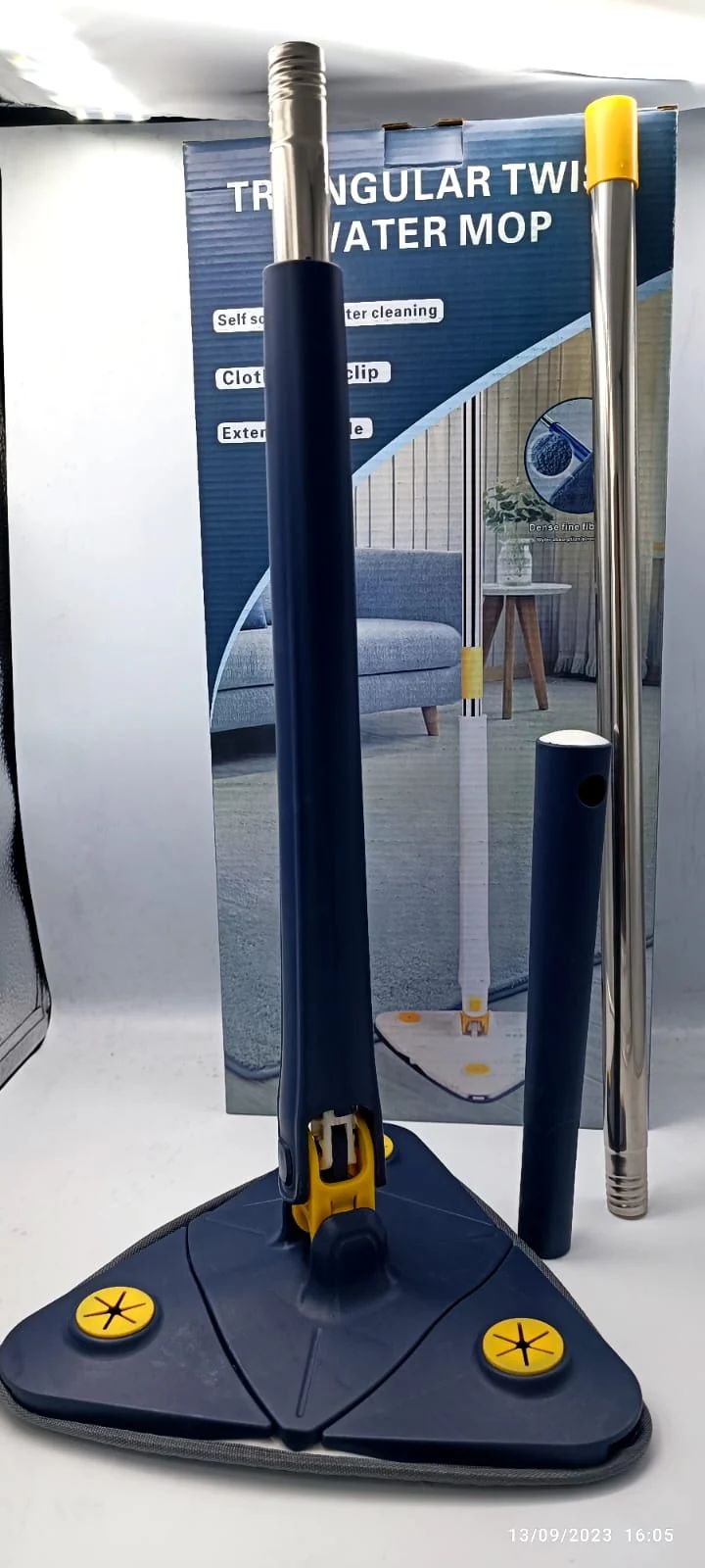 Cleaning high areas without stretching
