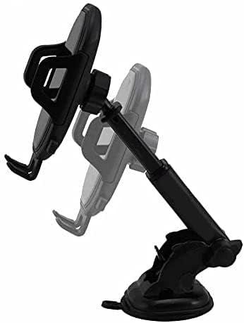 Mirror phone mount shown with dimensions