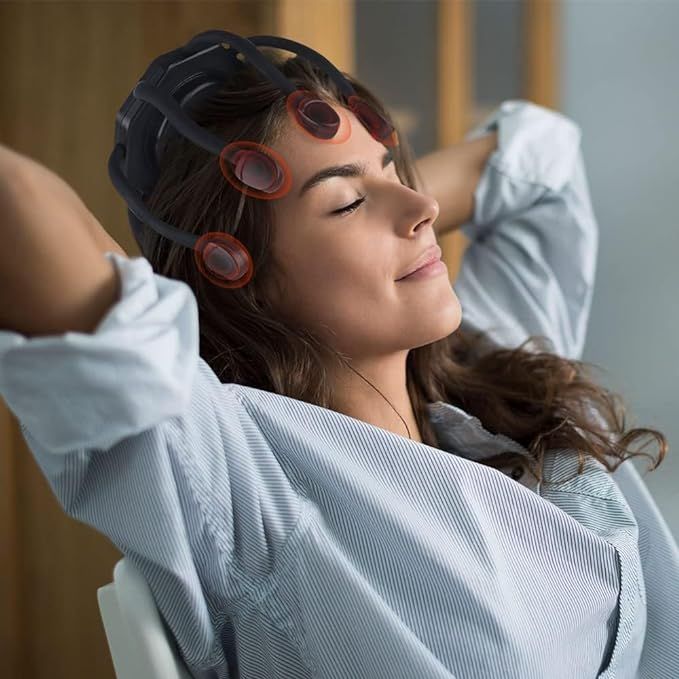 Three massage modes on the head massager