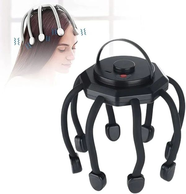 Hands-free head massager worn while reading