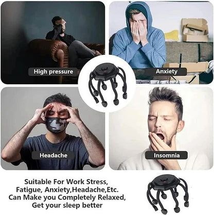 Electric 360 degree head massager