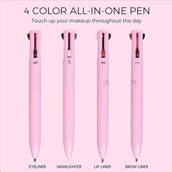 Four makeup liners combined in one pen