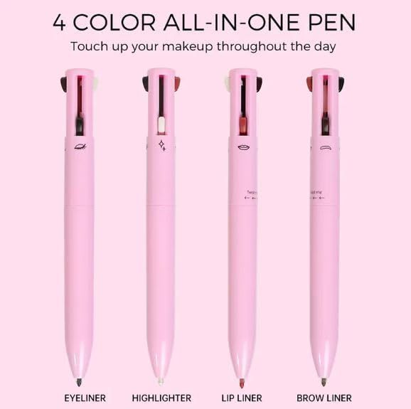 4-in-1 makeup pencil shown with dimensions