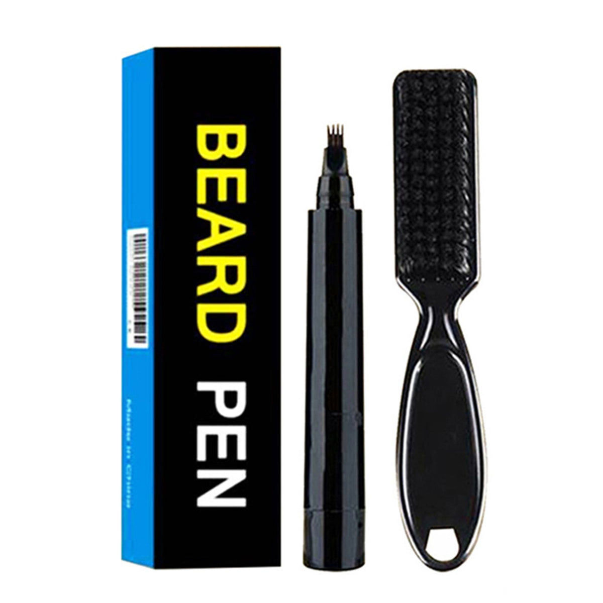 Beard pen used to sharpen a hairline