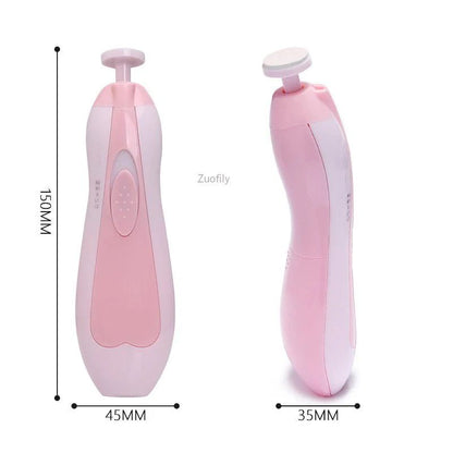 Soft LED front light on the baby nail file