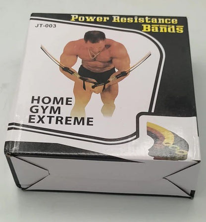 Five latex bands stacked for higher resistance