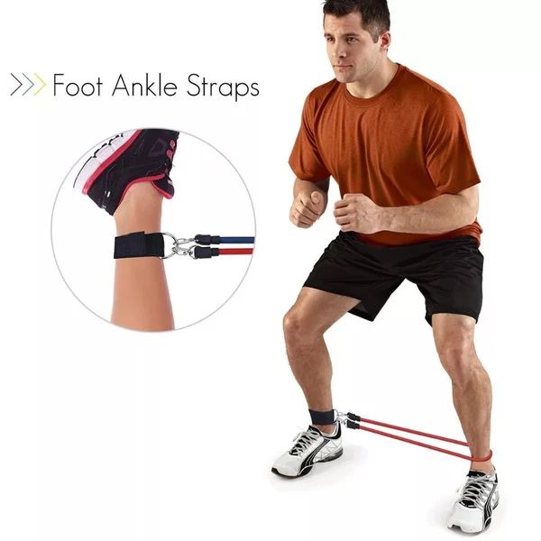 Ankle straps included in the bands set