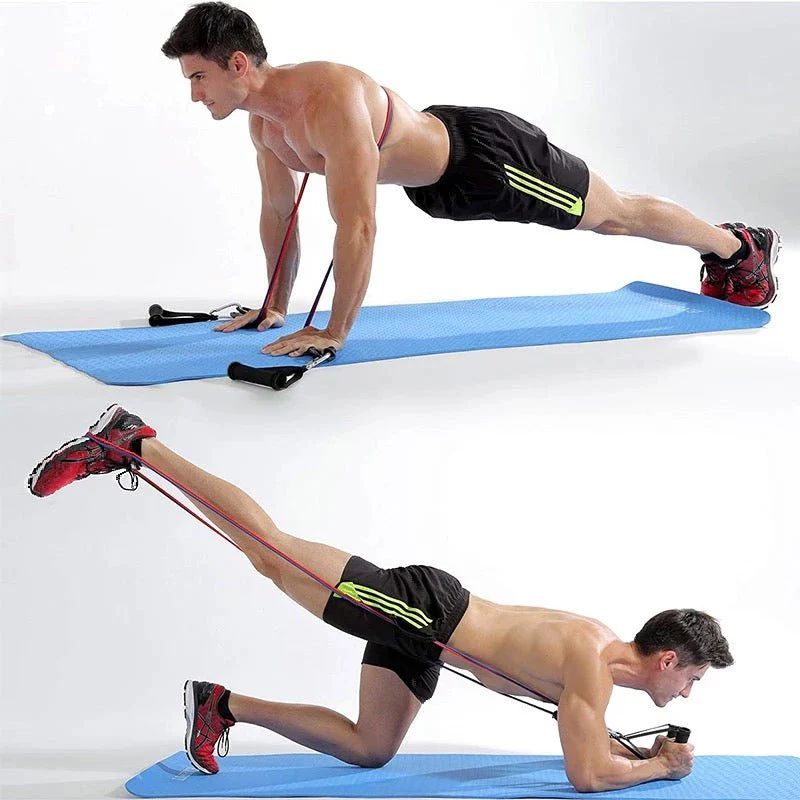 Full resistance bands set laid out