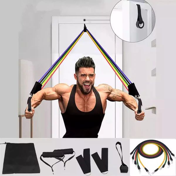 Resistance bands set with handles and straps