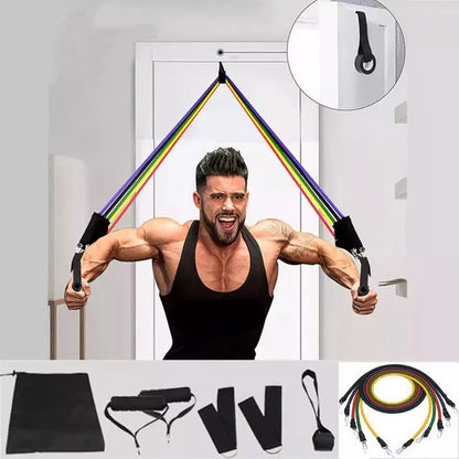 Resistance bands set with handles and straps