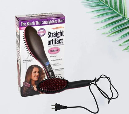 Ceramic straightening brush