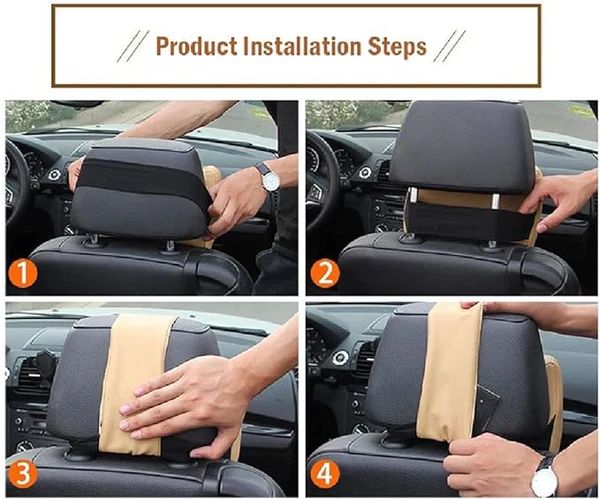 Cushion position adjusted on the headrest