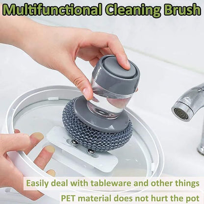 Lightweight handheld dish brush