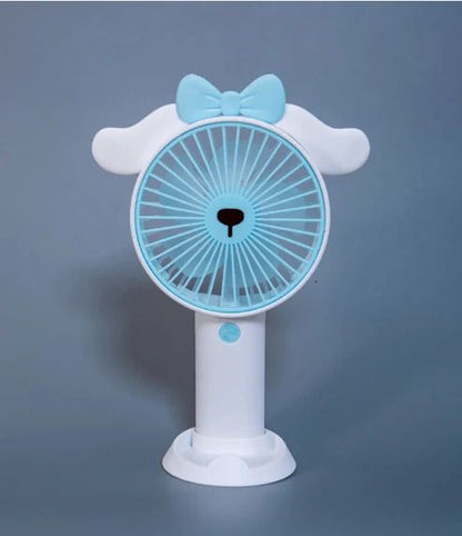 Compact handheld portable fan