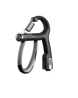 Hand grip trainer shown with dimensions