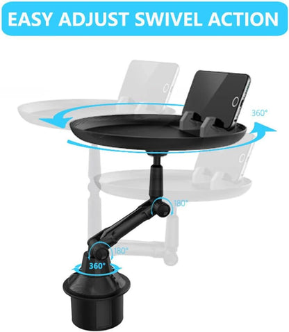 Car tray shown with dimensions