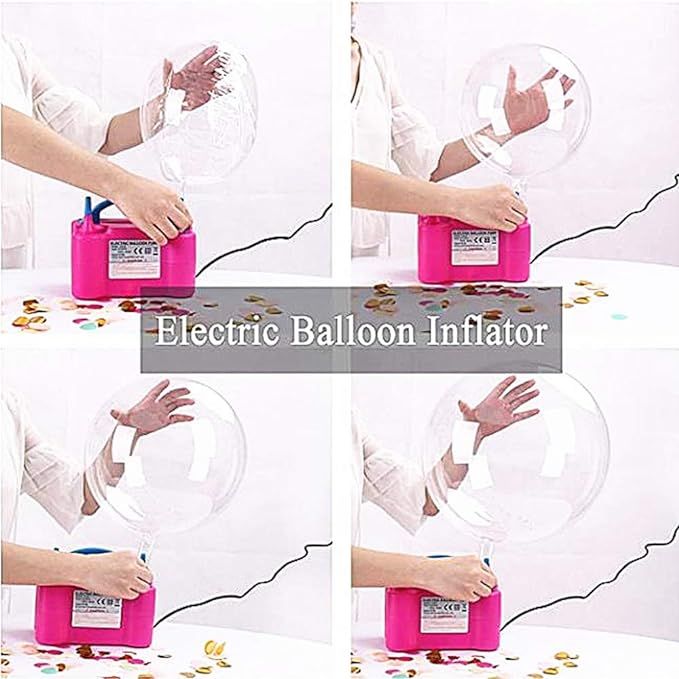 Balloon arch made with the electric pump