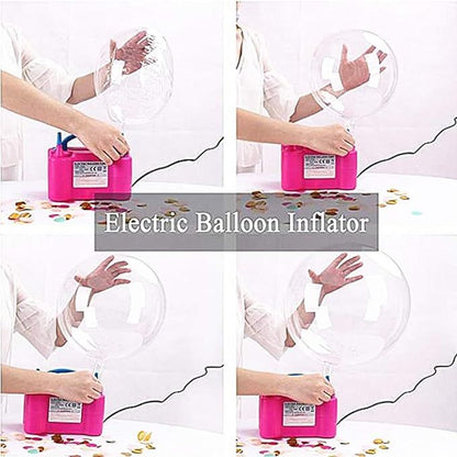 Balloon arch made with the electric pump