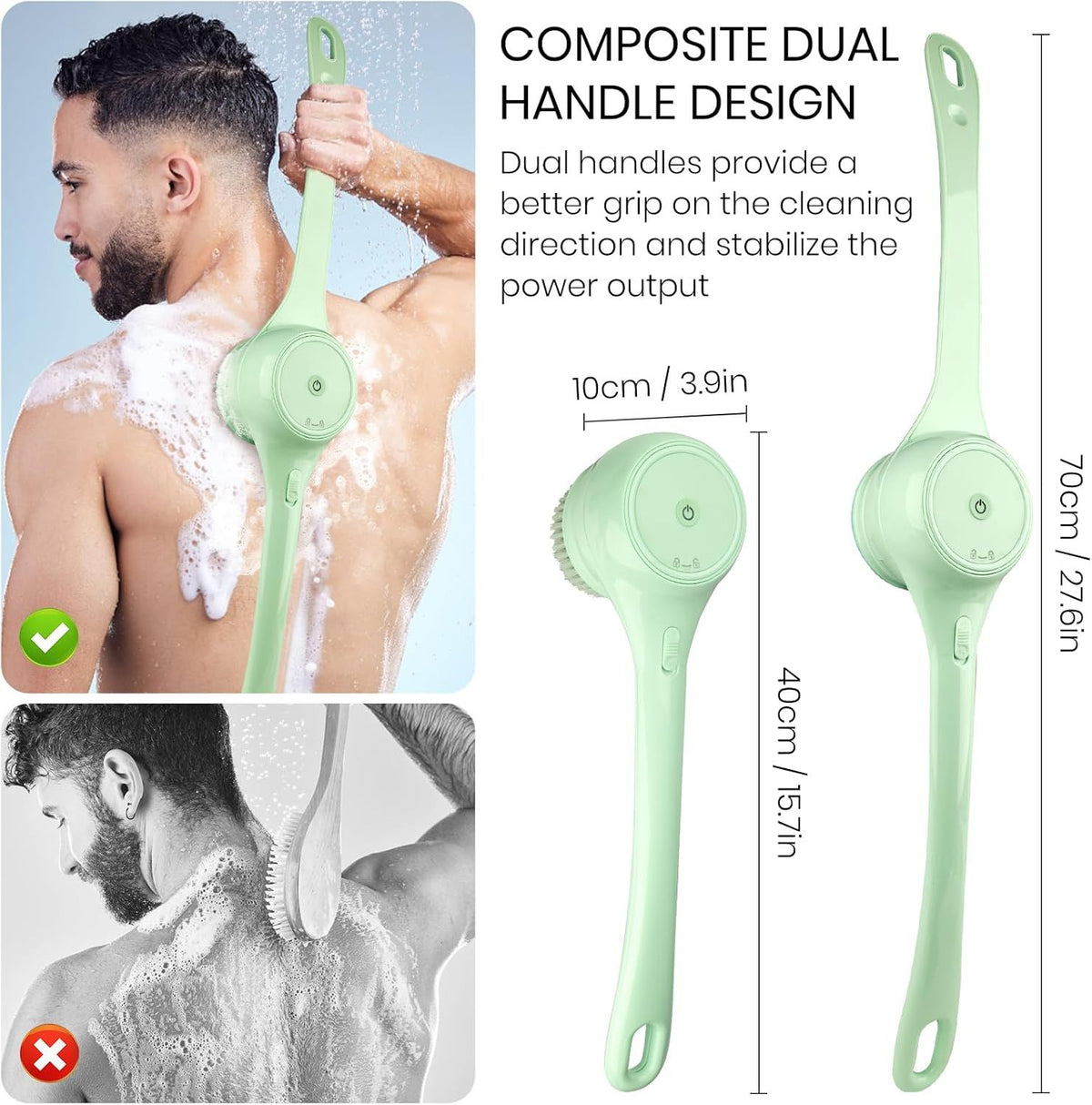 Dual handle design switching between long and short modes