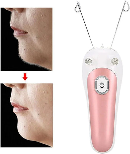 Threading removing hair without wax or heat