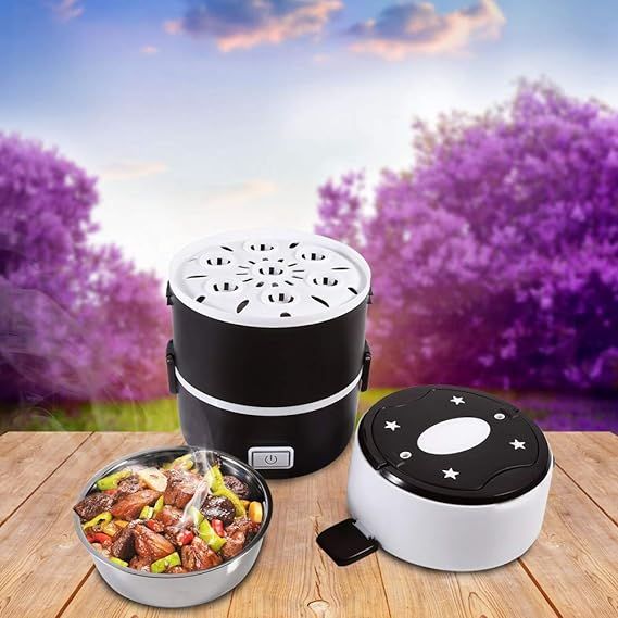 Heating element warming food from the base