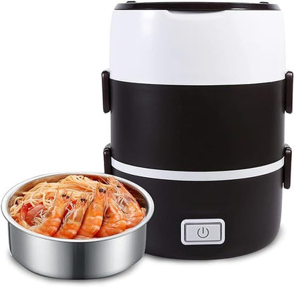 Electric lunch box used at an office desk