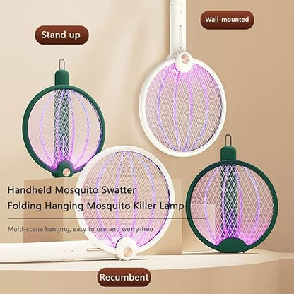 Rechargeable electric mosquito swatter racket