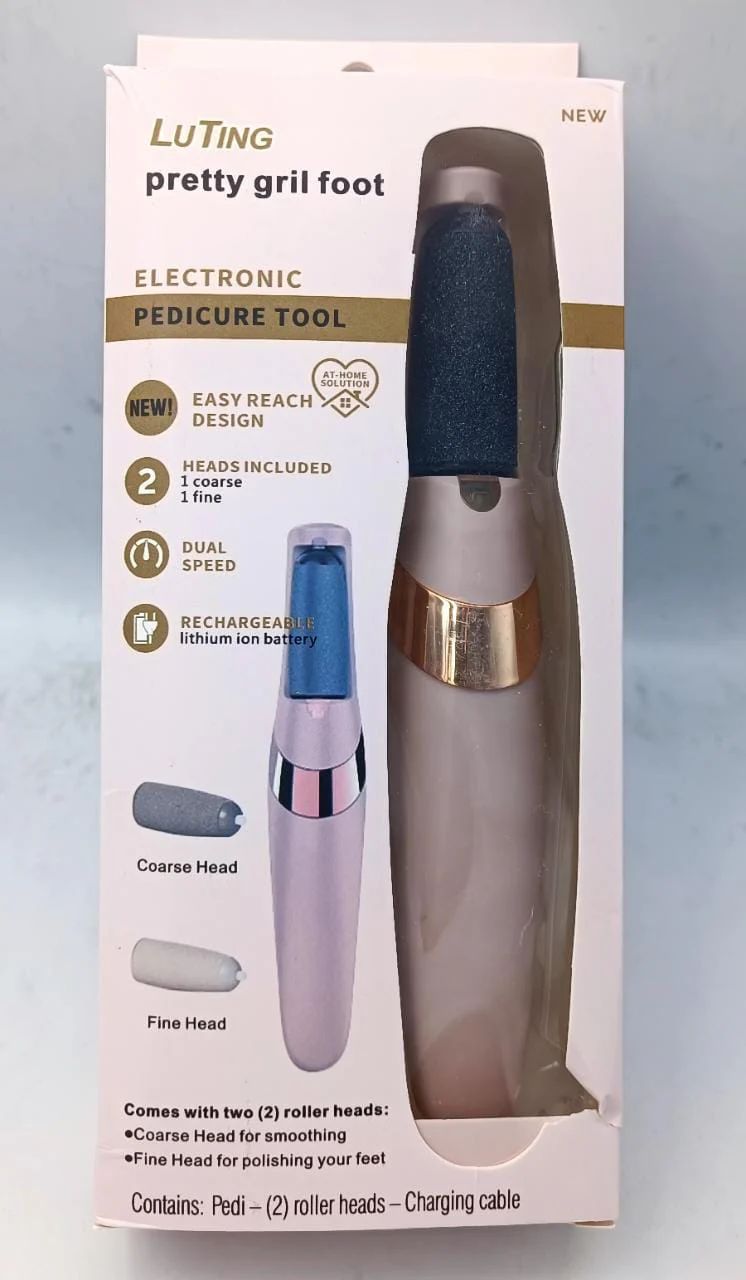 Rechargeable electric foot file