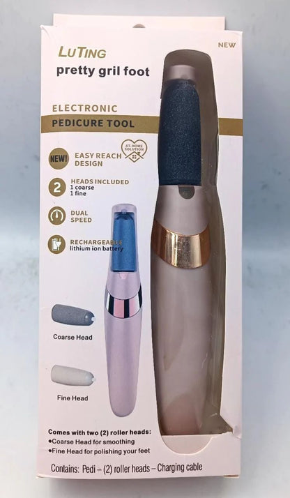 Rechargeable electric foot file