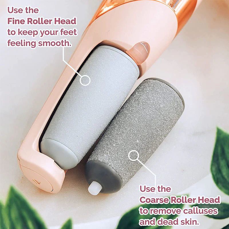 At-home pedicure with the electric foot file