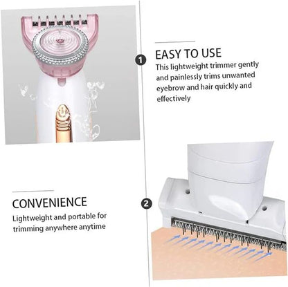 Painless dry trimming with the electric shaver