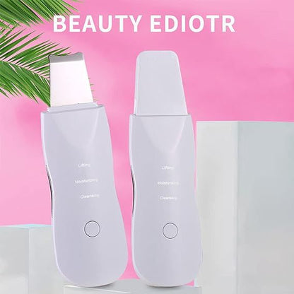 Spatula patting serum into the skin