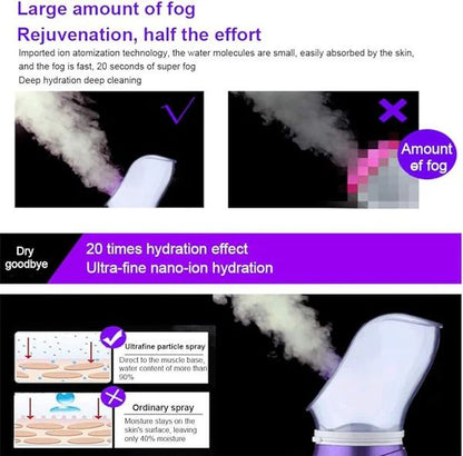 Facial steamer producing mist quickly