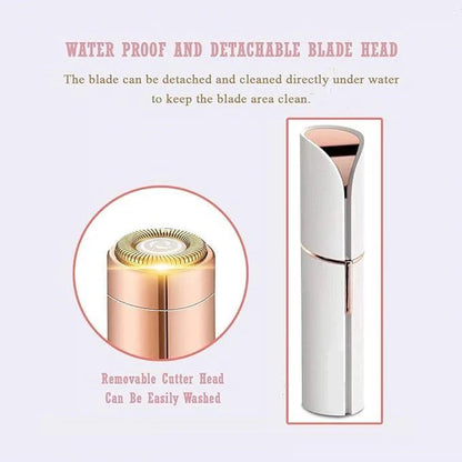 Gentle daily use facial trimmer