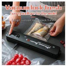 Vacuum sealer shown with dimensions