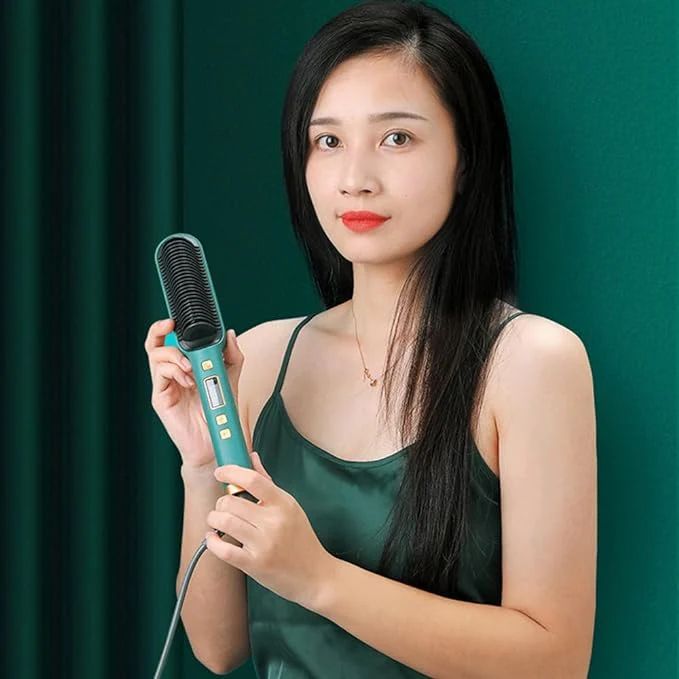 Ionic bristles smoothing hair