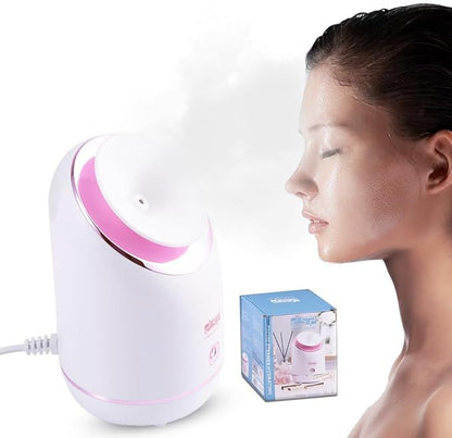 Compact nano mist facial steamer