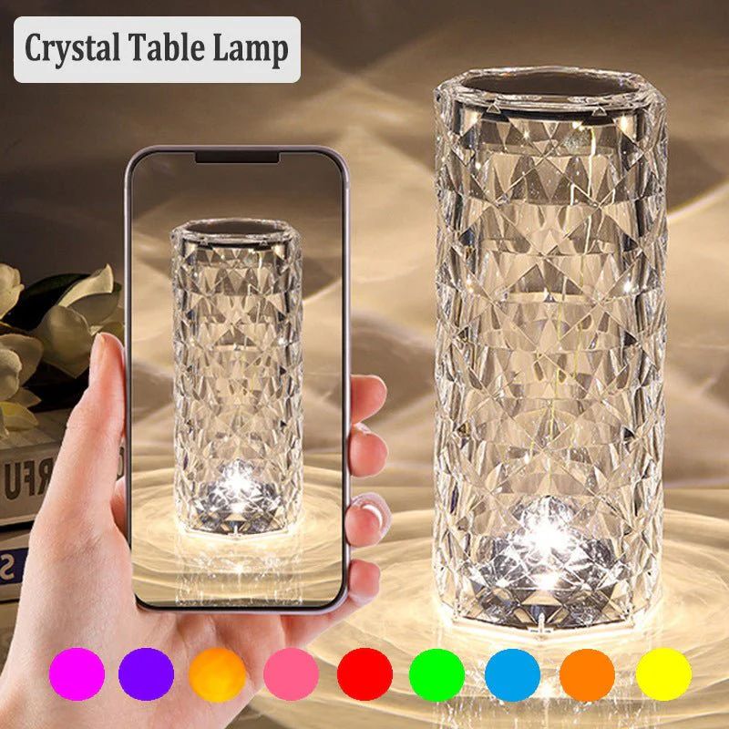 Touch control and remote for the crystal lamp