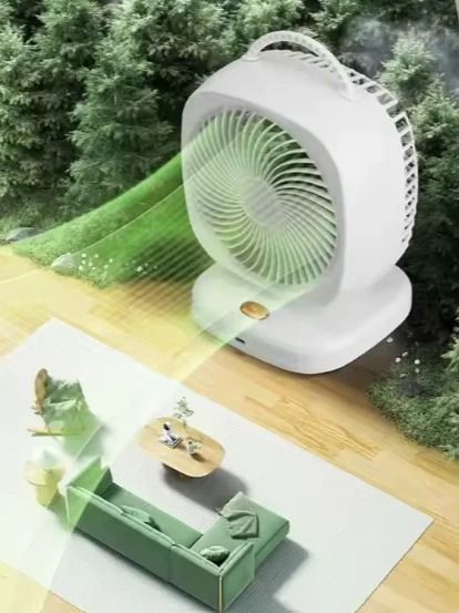 Air circulator moving air around a room