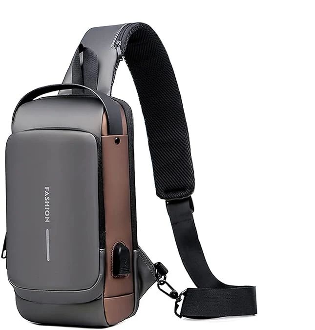 Durable metal zips on the sling bag