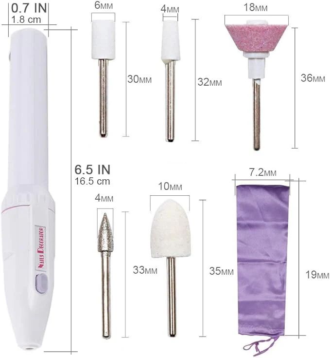 Nail care kit with travel pouch