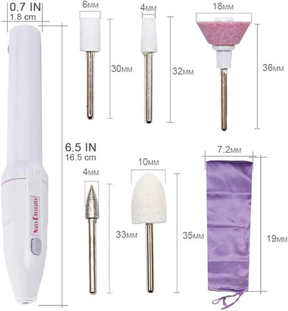 Nail care kit with travel pouch