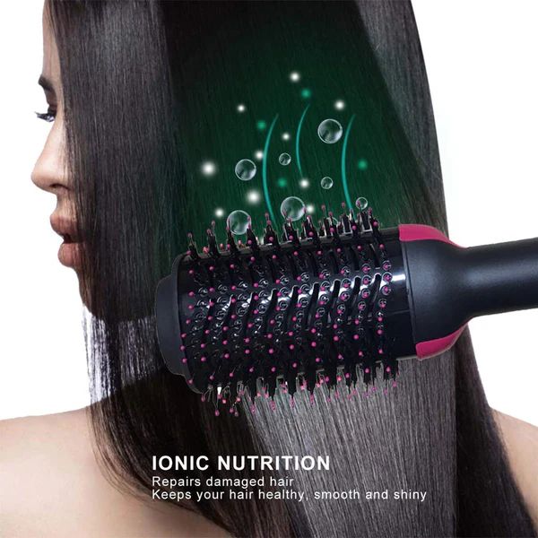 Compact hot air brush sized for travel