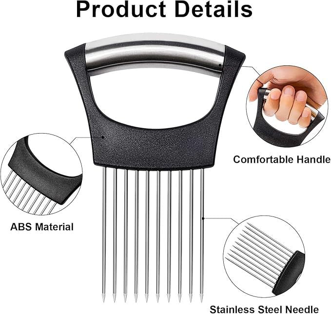 Onion holder shown with dimensions