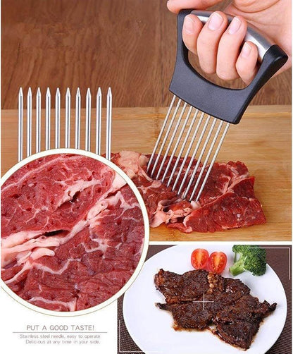 Finger guard protecting the hand while cutting