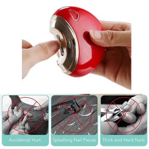 Electric nail clipper with safety guard